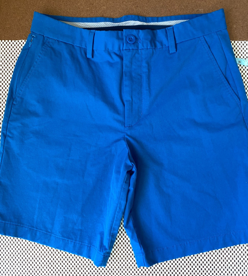 Vineyard Vines OTG On-The-Go Shorts Mens 31 Blue Stretch Tech Golf Flat Front 9"